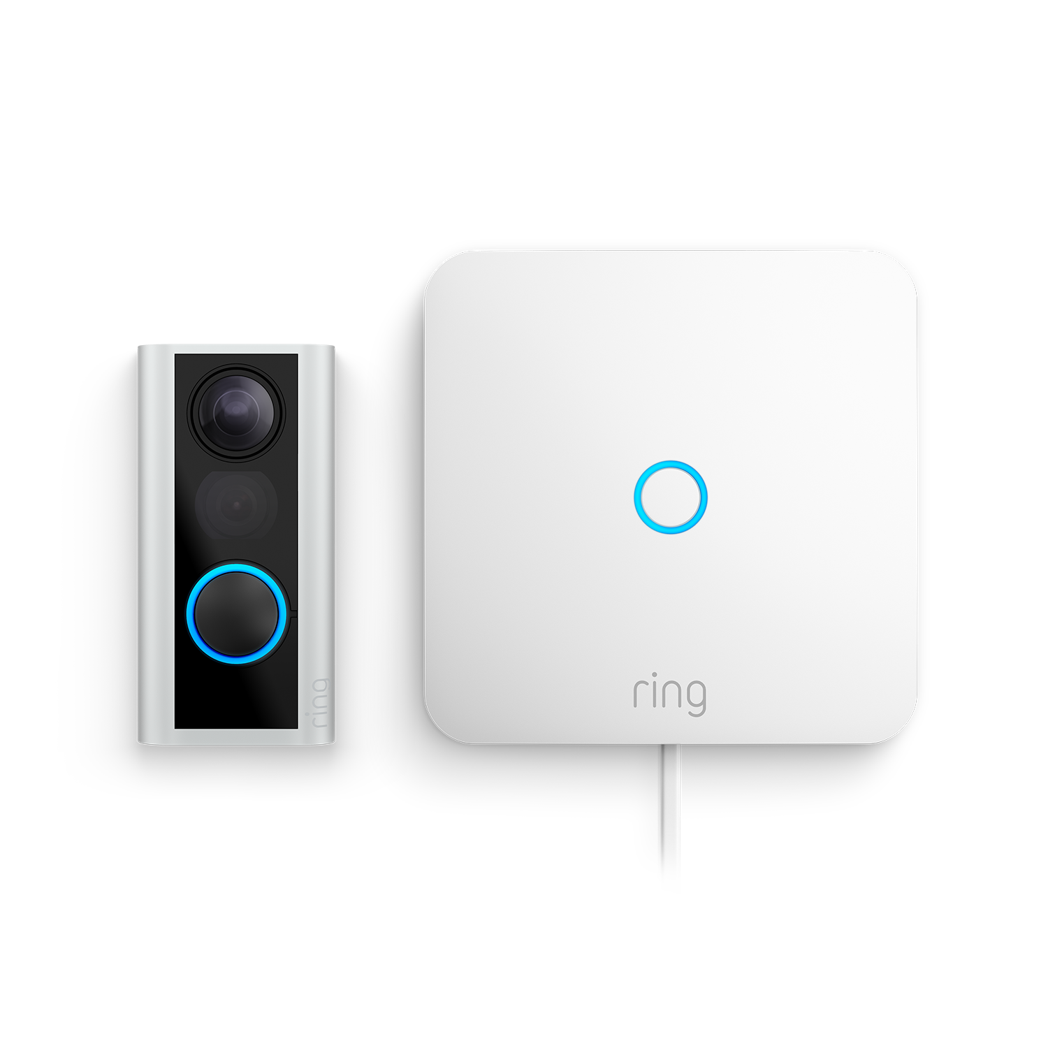 Ring Video-Türspion 54-75mm + Ring Intercom (Door View Cam + Ring Intercom) - Nickel matt