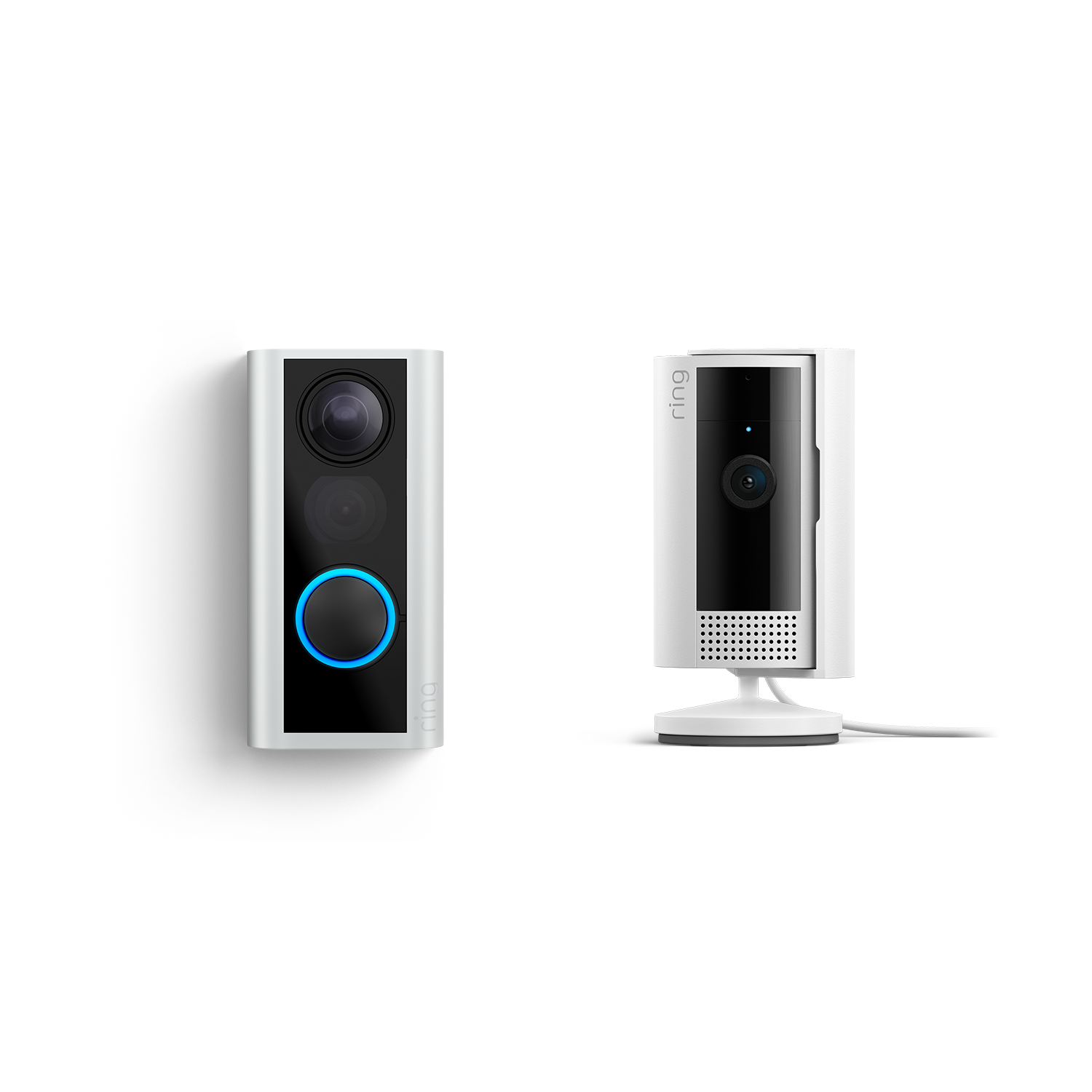  Spioncino digitale con videocamera 54-75mm + videocamera interna 2a gen. (Door View Cam + Indoor Camera) - Nickel satinato