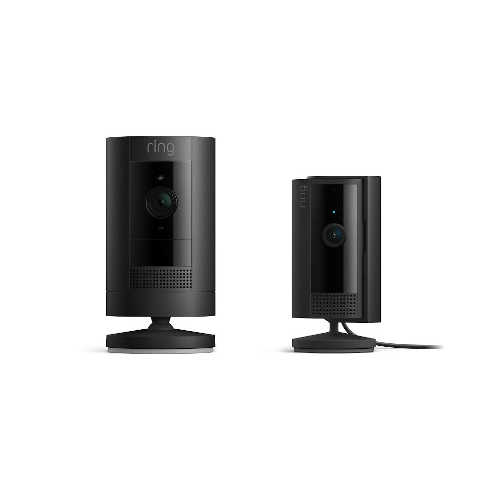 Videocamera esterna a batteria + videocamera interna 2a gen. (Stick Up Cam + Indoor Camera) - Nero