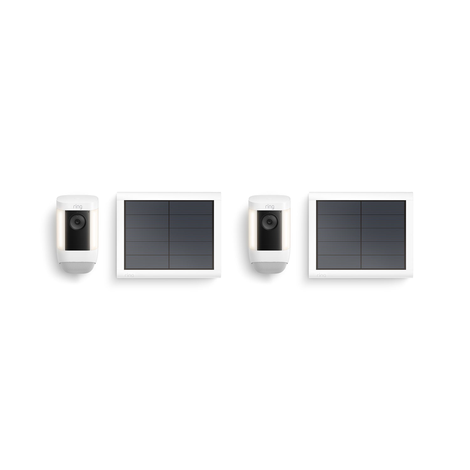Lot de 2 caméras Spotlight Pro solaires (Spotlight Cam Pro) - Blanc