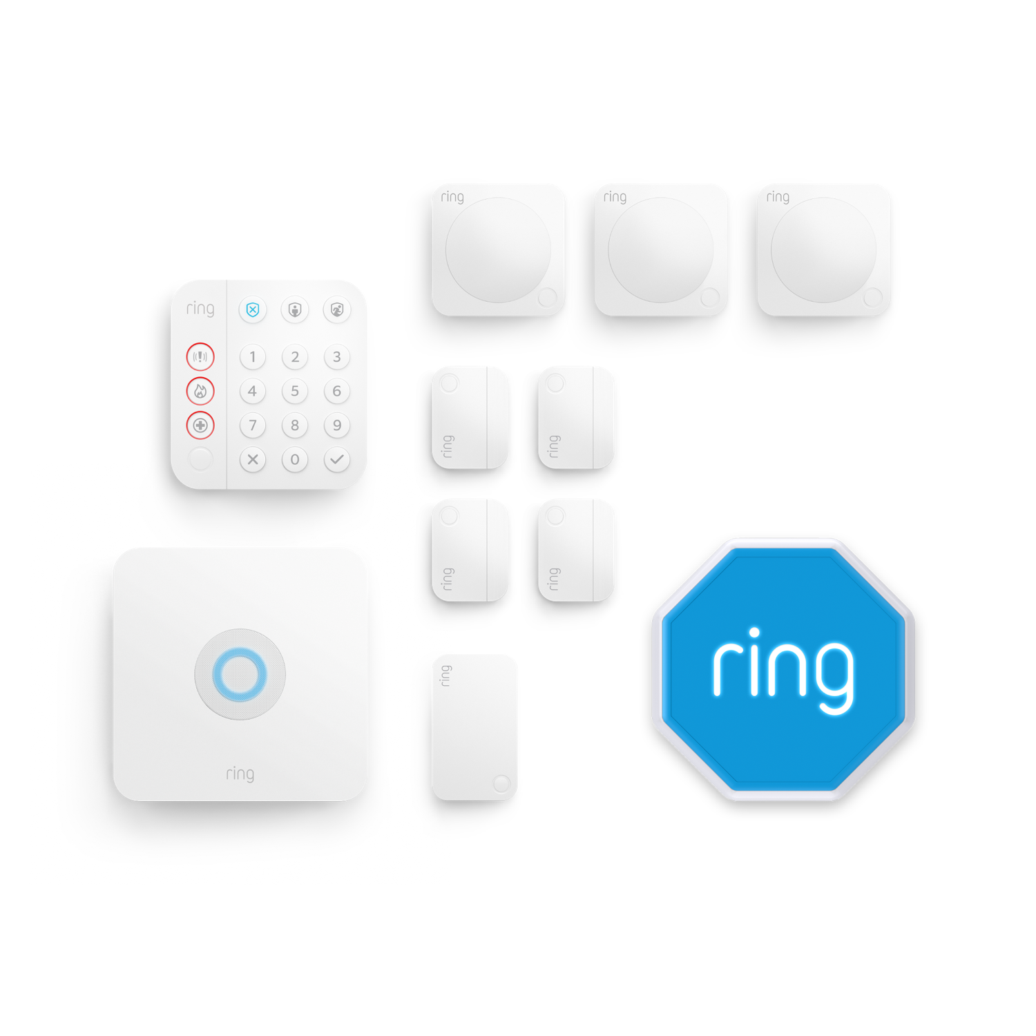 Kit Ring Alarm - L (sirène incluse) - Blanc