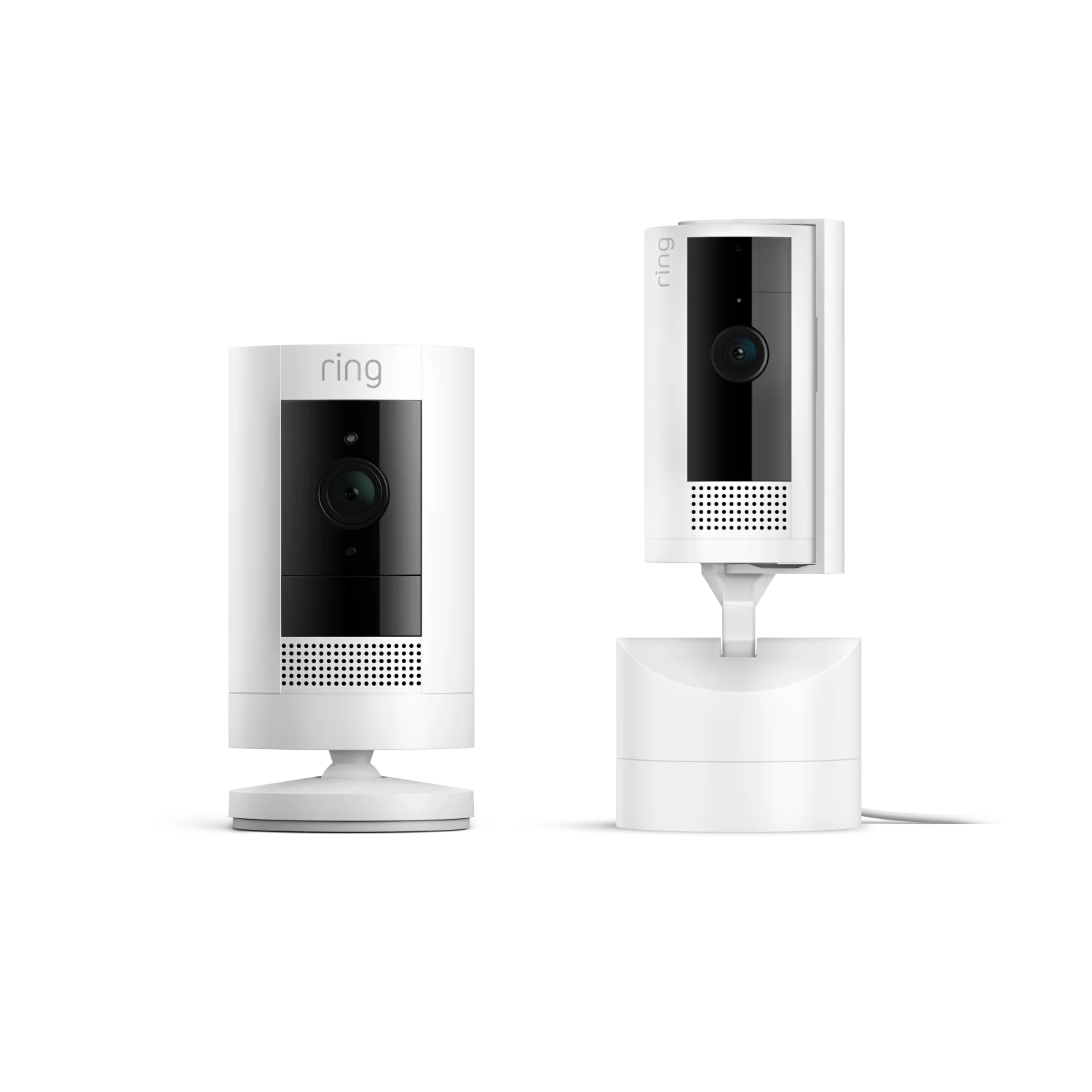 Caméra intérieure orientable + Caméra extérieure sans fil (Pan-Tilt Indoor Camera + Stick Up Cam) - Blanc