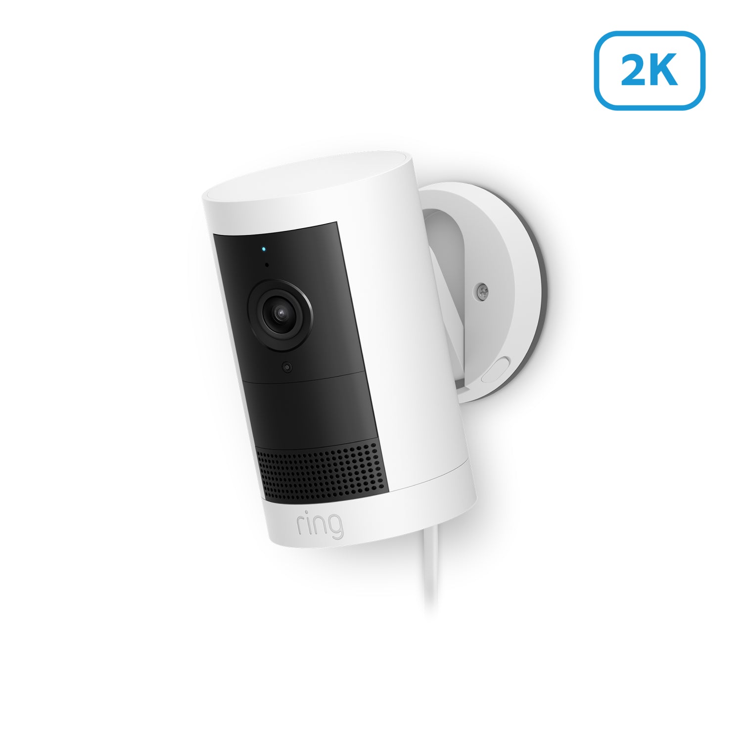 Outdoor Camera Plus Plug-in (Featuring 2K Video with Ring Vision) - White