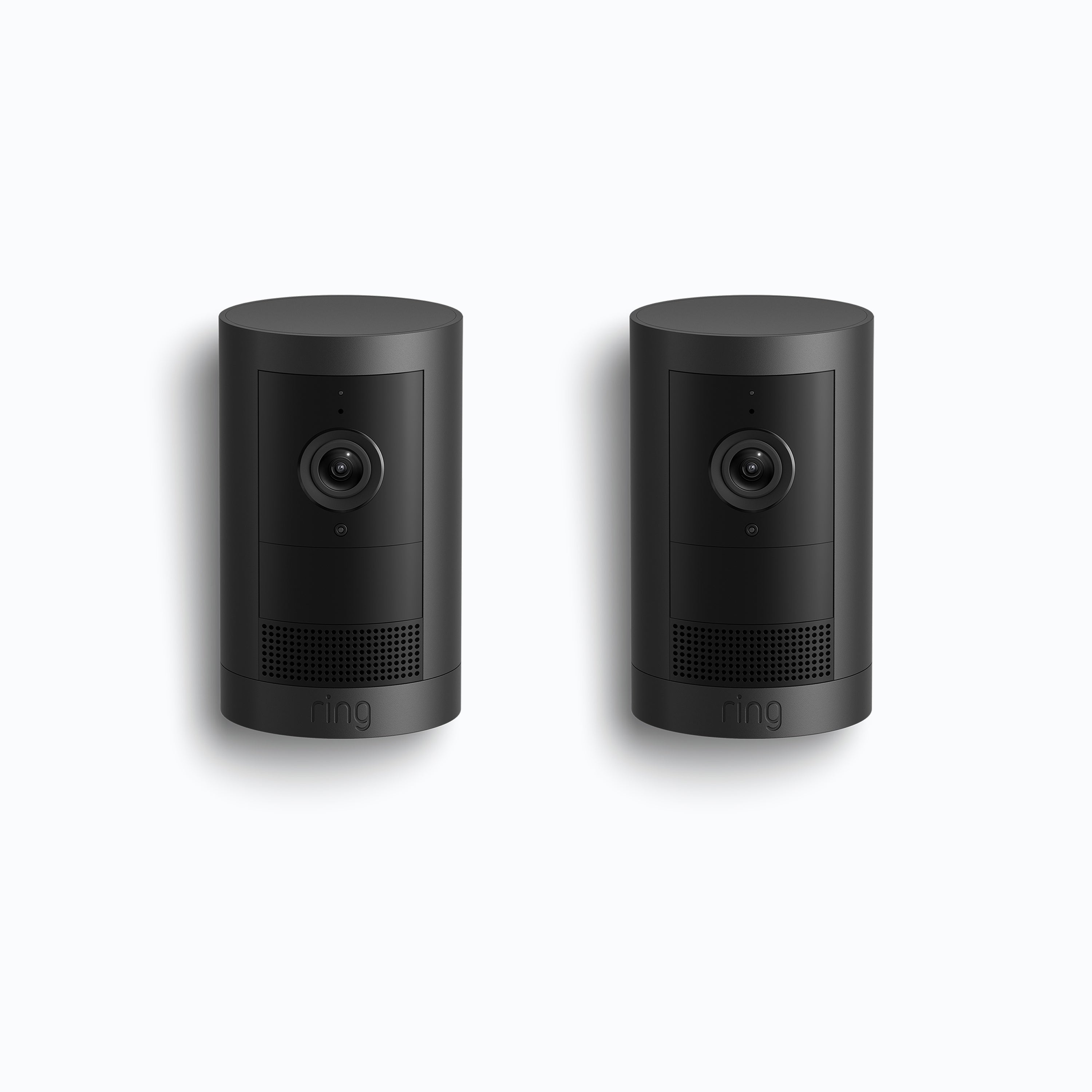 2-Pack Outdoor Camera Plus Battery (Featuring 2K Video with Ring Vision) - Black