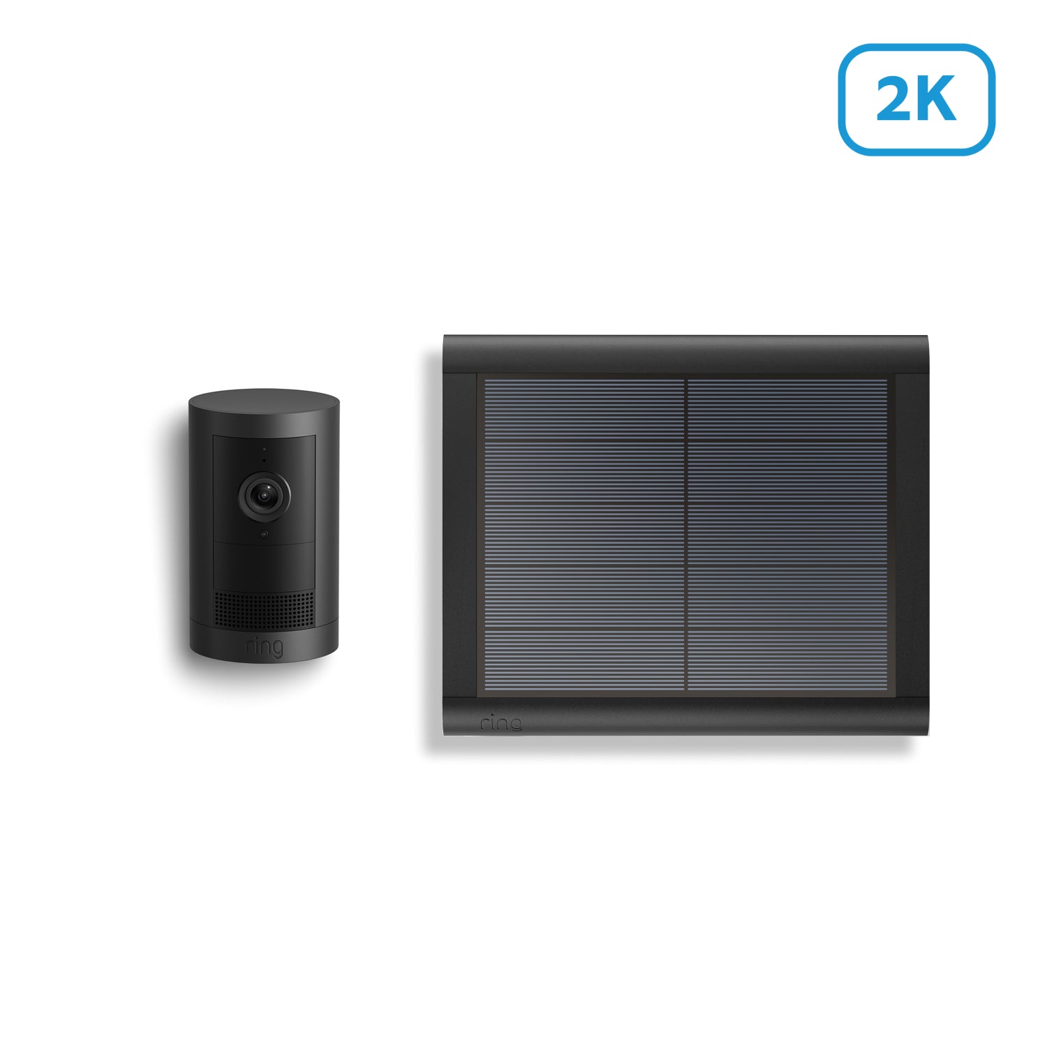 Outdoor Camera Plus Solar (Featuring 2K Video with Ring Vision) - Black