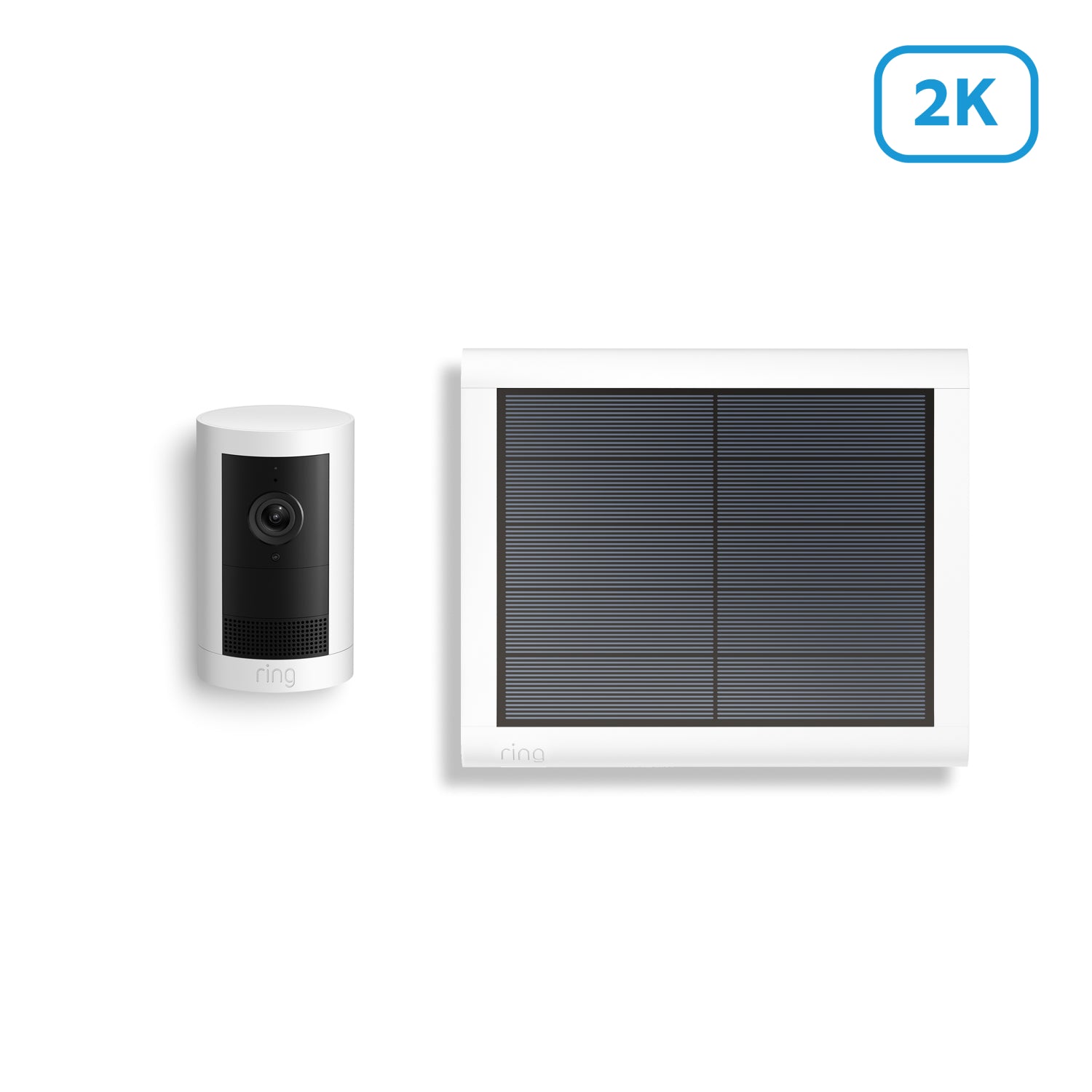 Outdoor Camera Plus Solar (Featuring 2K Video with Ring Vision) - White