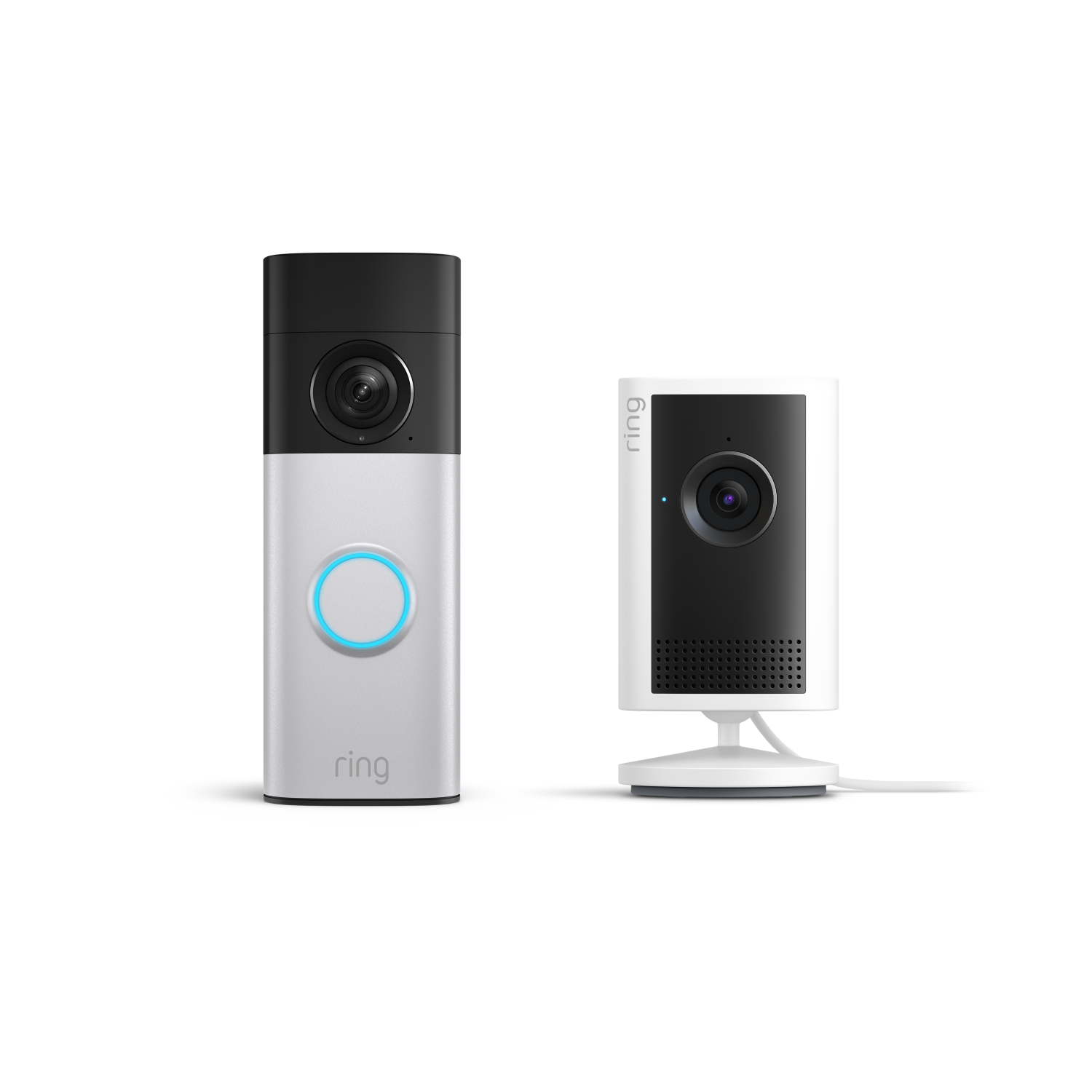 Akku-Videotürklingel Plus neueste Generation + Innenkamera Plus (for Battery Video Doorbell Plus (2nd Gen))  - Nickelsilber