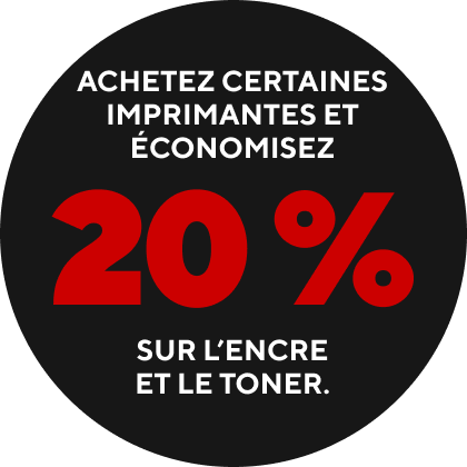 Économisez sur l’encre et le toner