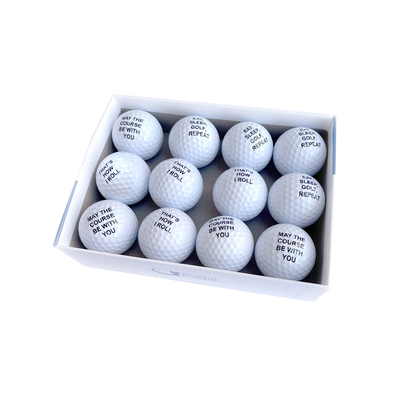 GRATUIT Golfing Buddies - Une Douzaine De Balles De Golf - Blanc - Paquet de 12
