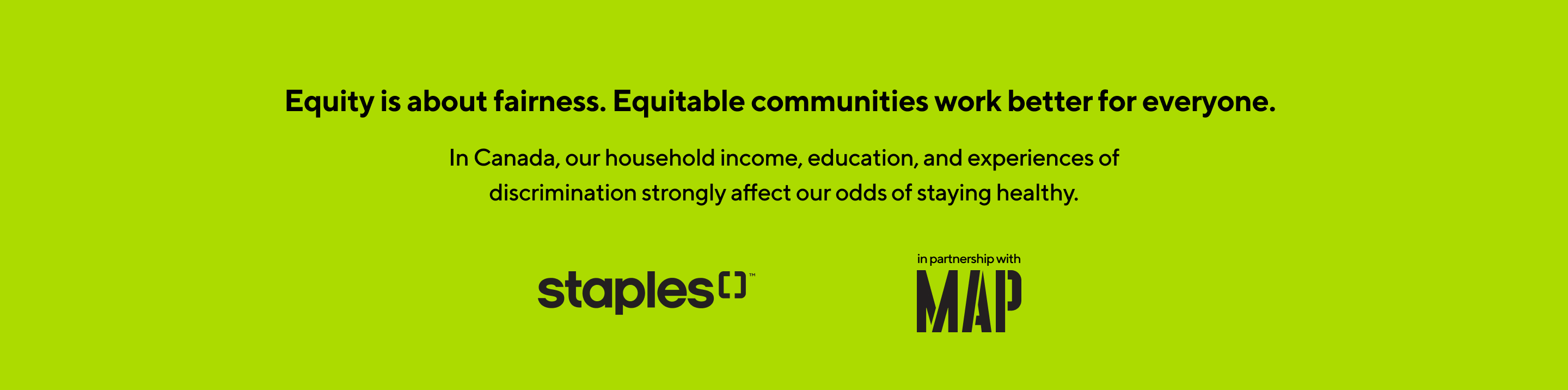 Staples Canada and MAP kick off third year of 'Even the Odds' partnership  with fundraising campaign – MAP Centre for Urban Health Solutions