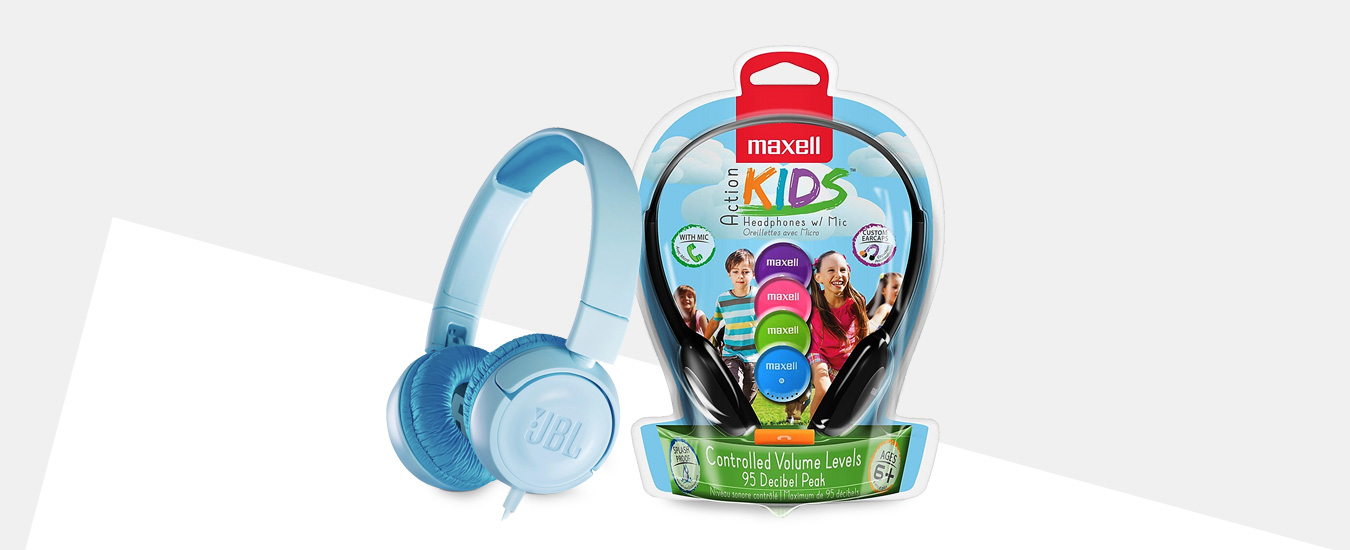 Learn From Home Kids Headphones 3 Column Banner