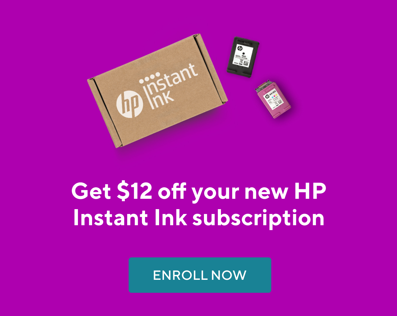 HP Instant Ink - $12 Off Subscription