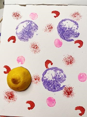 Technique « fruit printing » : tampon sur torchon avec des fruits !, Décorez-moi