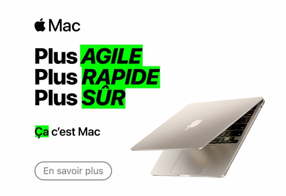 Magasinez apple entreprise macbook 
