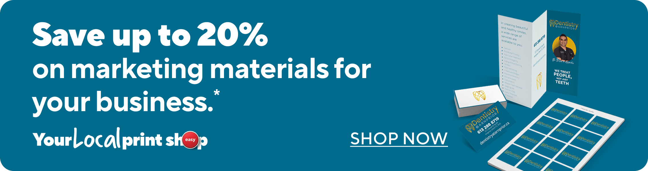 Save up to 20% on marketing materials for your business. Printing for your business made easy. Shop Now
