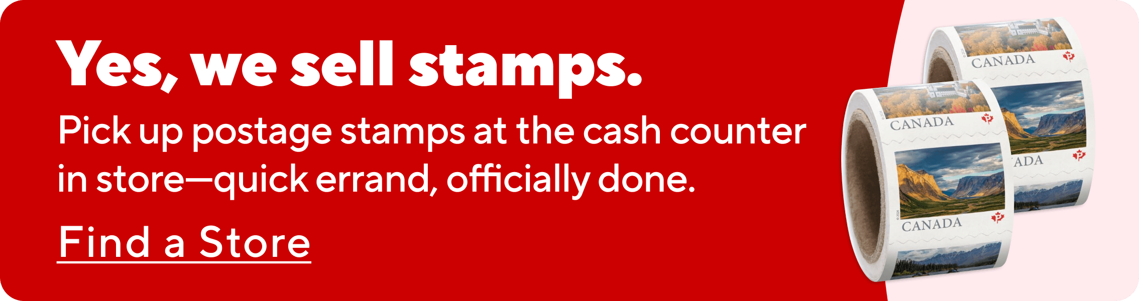 Yes, we sell stamps. Pick up postage stamps at the cash counter in store—quick errand, officially done.  Find a Store