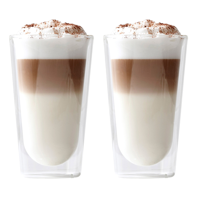GRATUIT S&Co - Barista Latte Macchiato Dbl Paroi Gl Ens/2 380Ml Barista Mod`