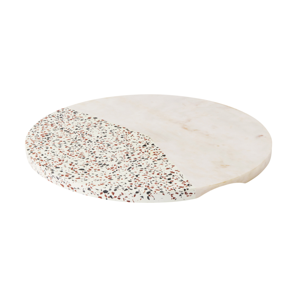 GRATUIT Maxwell & Williams Livvi Terrazzo Planche de service ronde en marbre de 35 cm