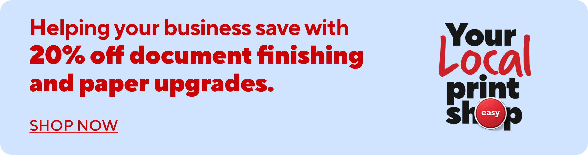 Save up to 20% on marketing materials for your business. Printing for your business made easy. Shop Now