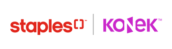 Staples and KONEK Logo