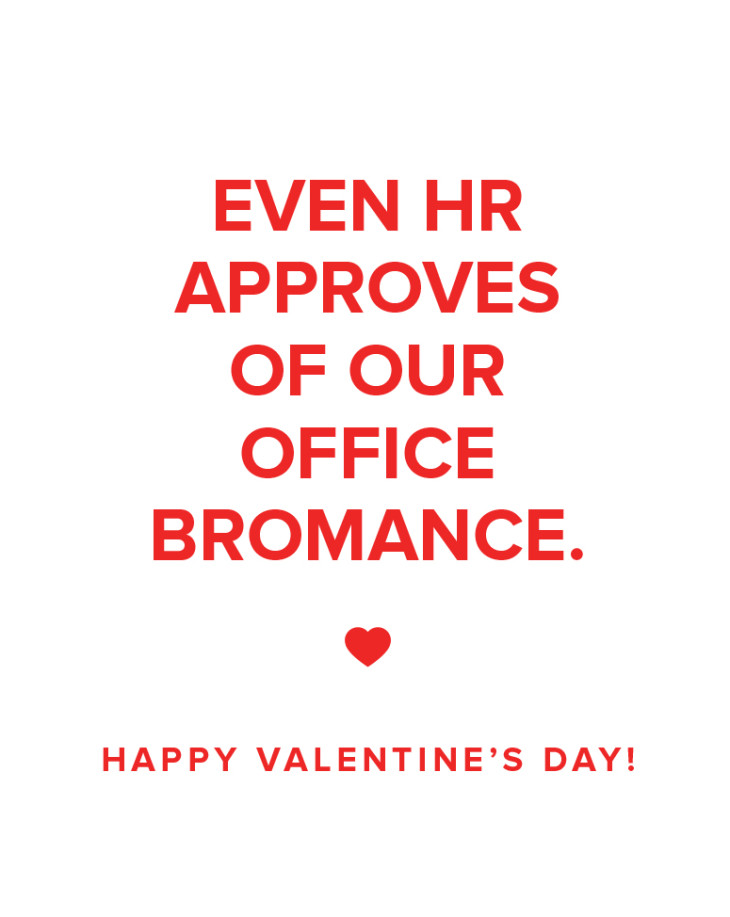 office bromance office valentine