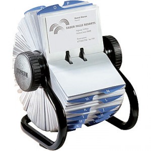 Business card holder file