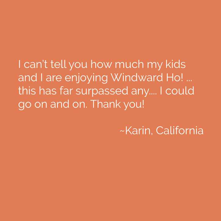 Friday's Kind Words: Windward Ho!