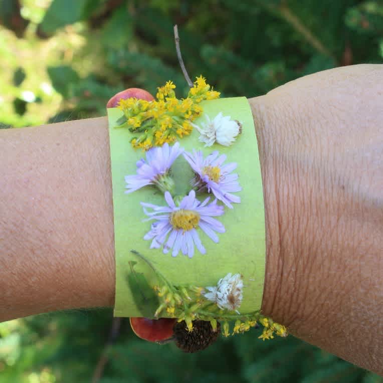 DIY Autumn Nature Bracelets for Kids