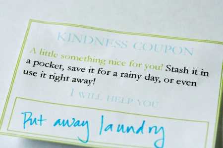 Sparkle Crafts: Kindness Coupons