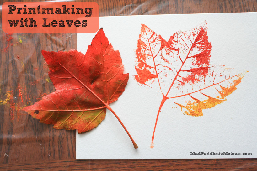 Leaf Printing- Autumn Leaf Art for Children – Play of the Wild