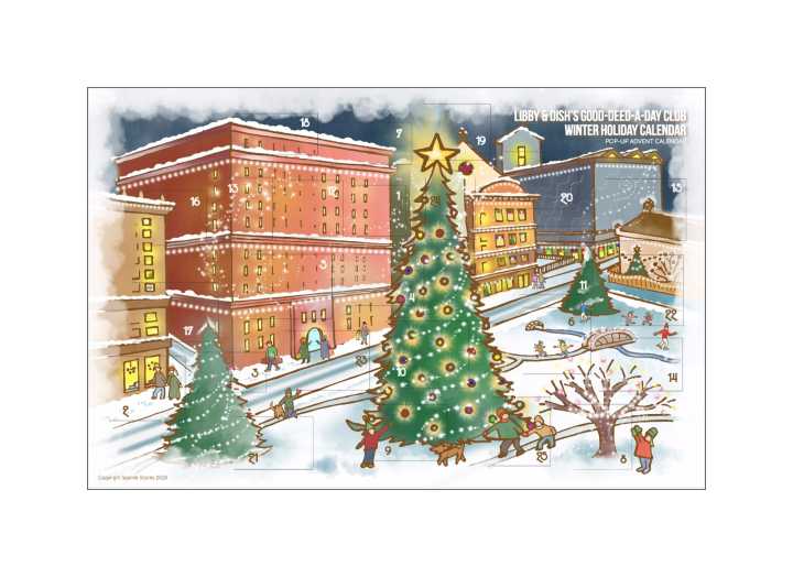 Tutorial: Libby & Dish's December PRINTABLE Holiday Calendar!  