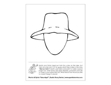 Martin &amp; Sylvia's: Saturdays! Printable Project Page: Silly Sun Hats ...