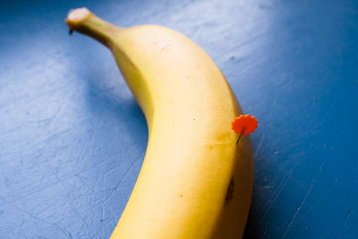 banana with pin inside