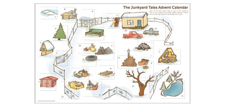 Junkyard Tales Audio Advent Calendar image for blog, centered