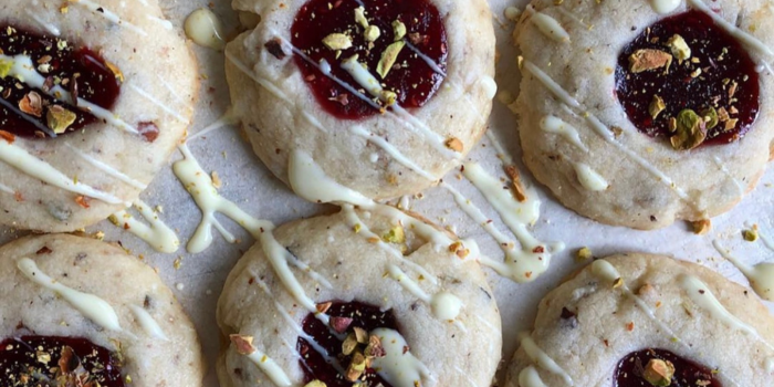 DH3 Recipe Round Up - 3 Pistachio Ghoraybeh Thumbprint Cookies