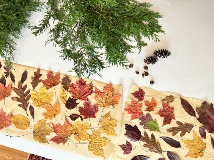 Waxed Leaf Garland Creation - Process Picks