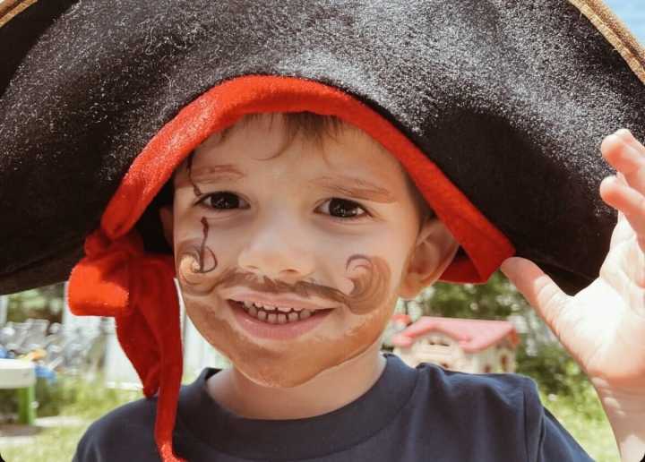 Pirate Face Paint Example