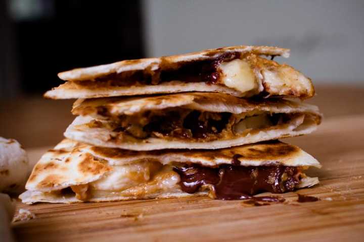 Peanut Butter and Banana Quesadillas