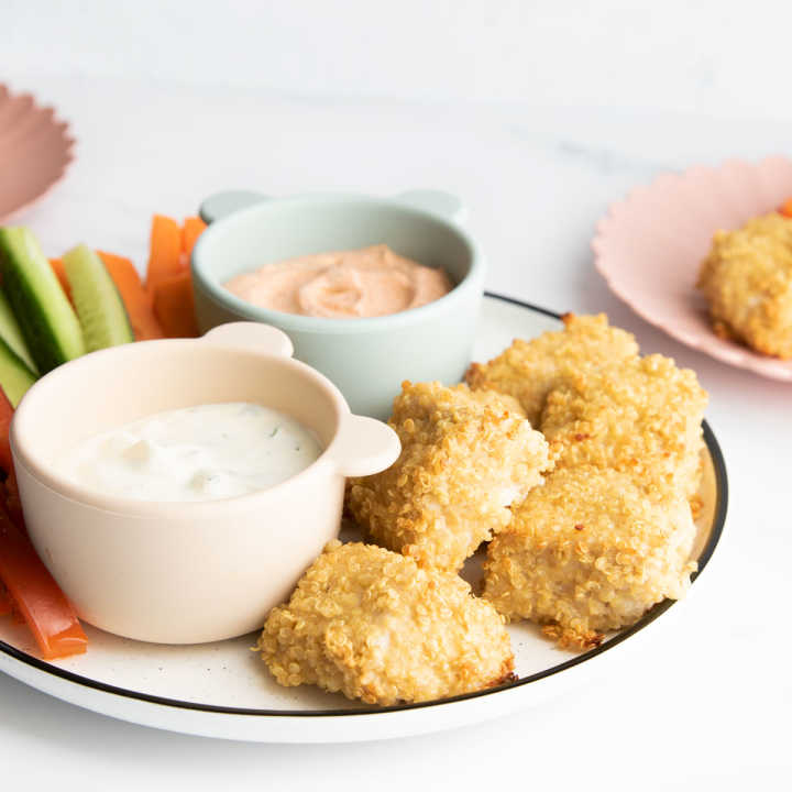 Baked Quinoa Chicken Nuggets