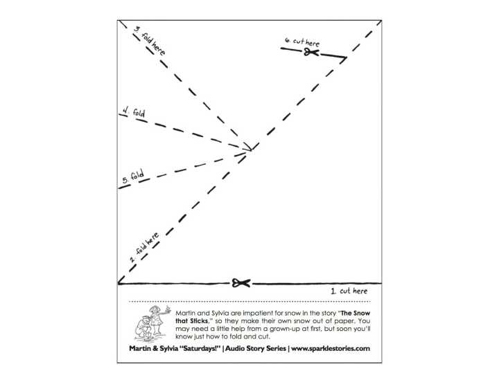 Martin & Sylvia's: Saturdays! Printable Project Page: Snow That Made Sticks