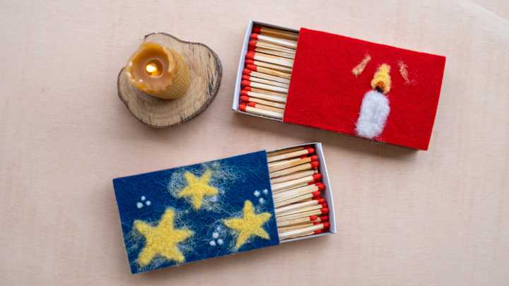 Crafting the Holidays: Needle-Felted Matchbox with Toymaking Magic