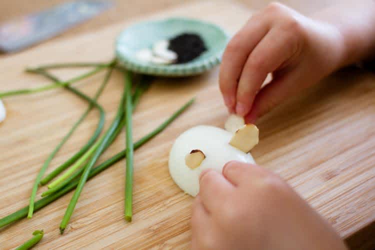 sparkle kitchen hard boiled egg mice snacks — Sparkle Stories