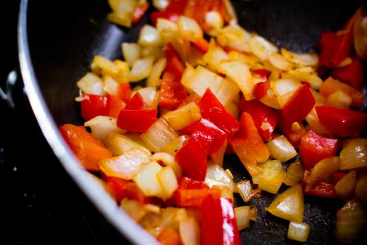 onion and bell pepper