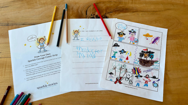 Tell Your Story of Bravery Comic Strip
