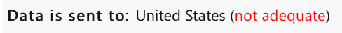 Data is sent to