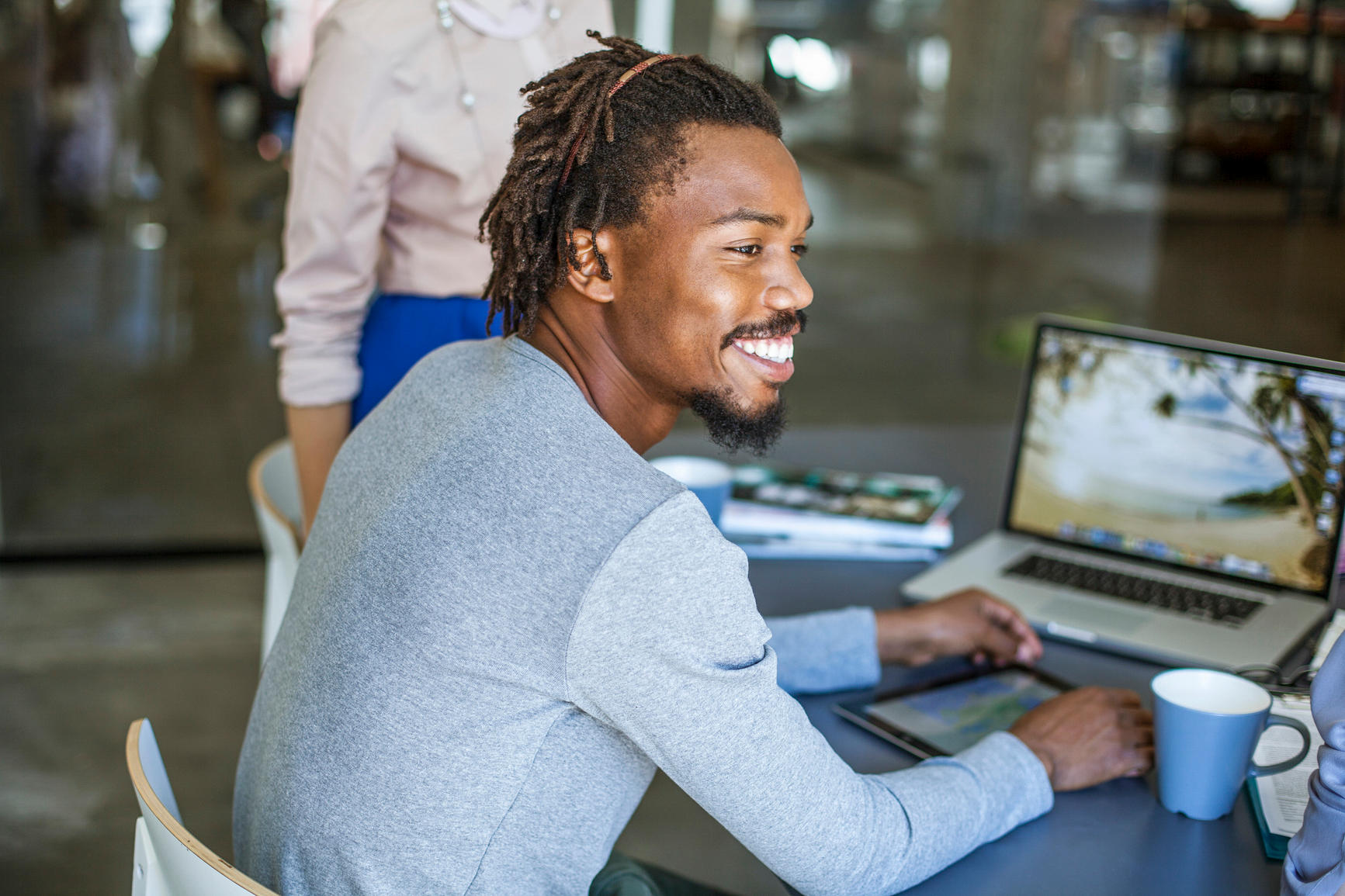 Man on laptop
