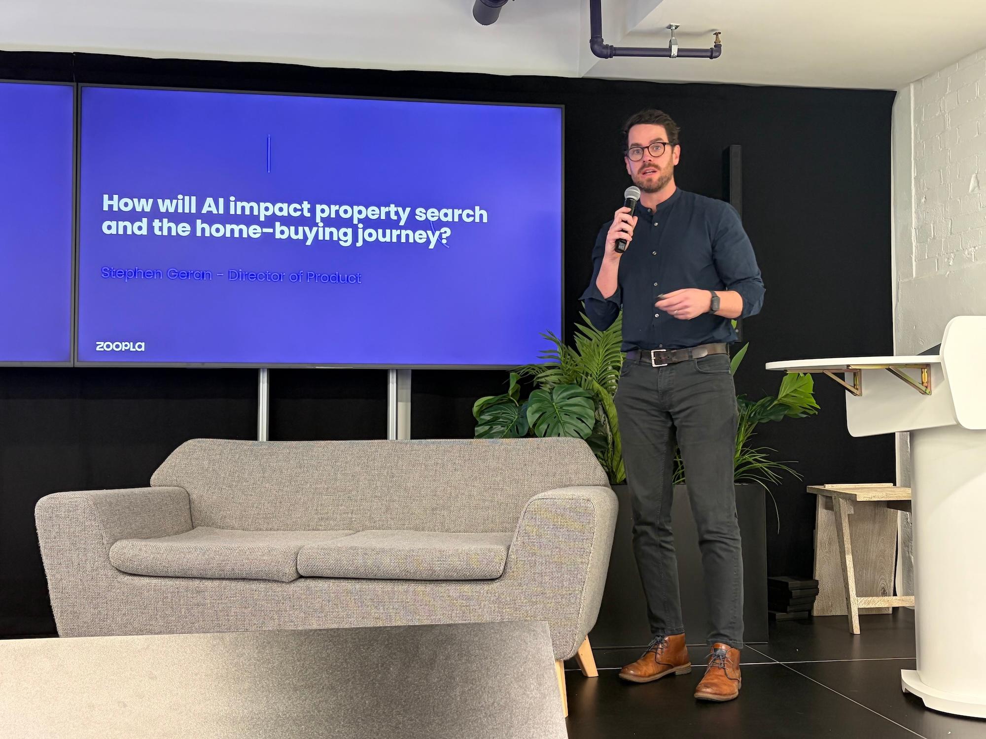 Stephen Geran at New Homes event