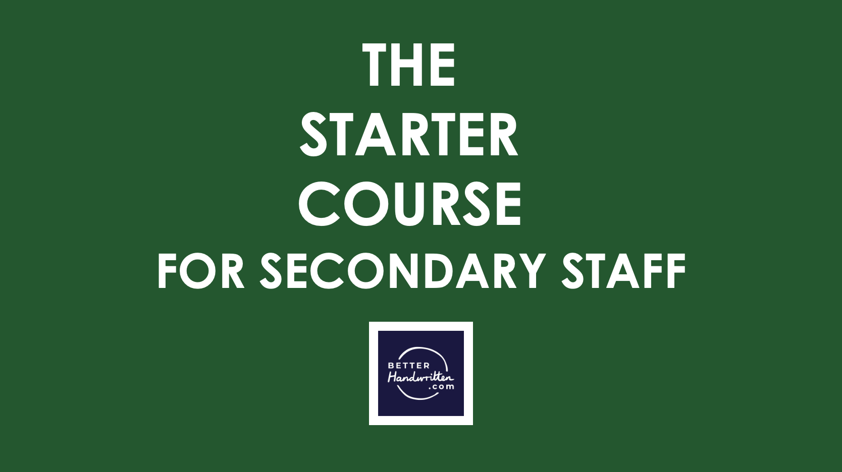 Starter Course - Secondary (thumbnail)