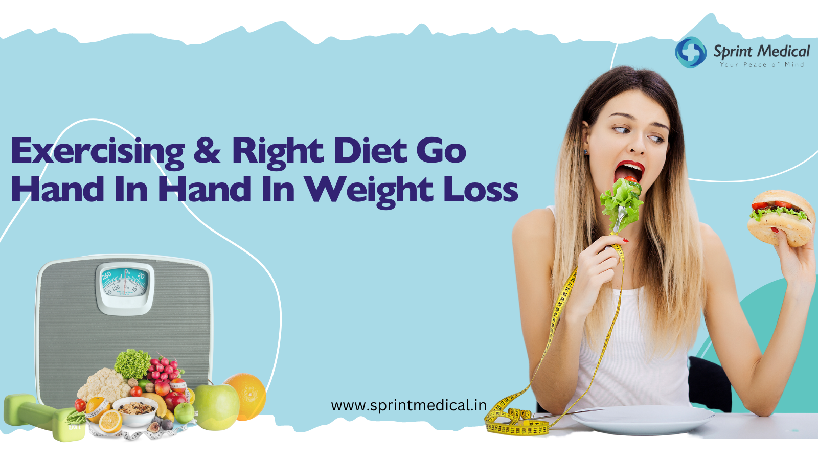 Exercising & Right Diet Go Hand In Hand In Weight Loss