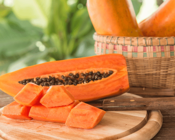 Health benefits from papaya fruit